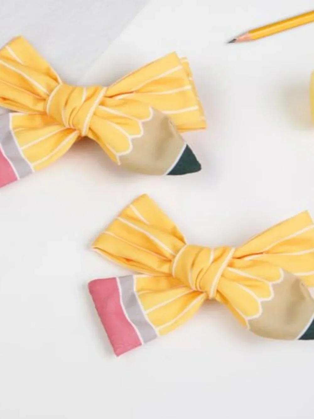Pencil Hair Clips Back to School Hair Bows for Teacher Student First Day Gifts